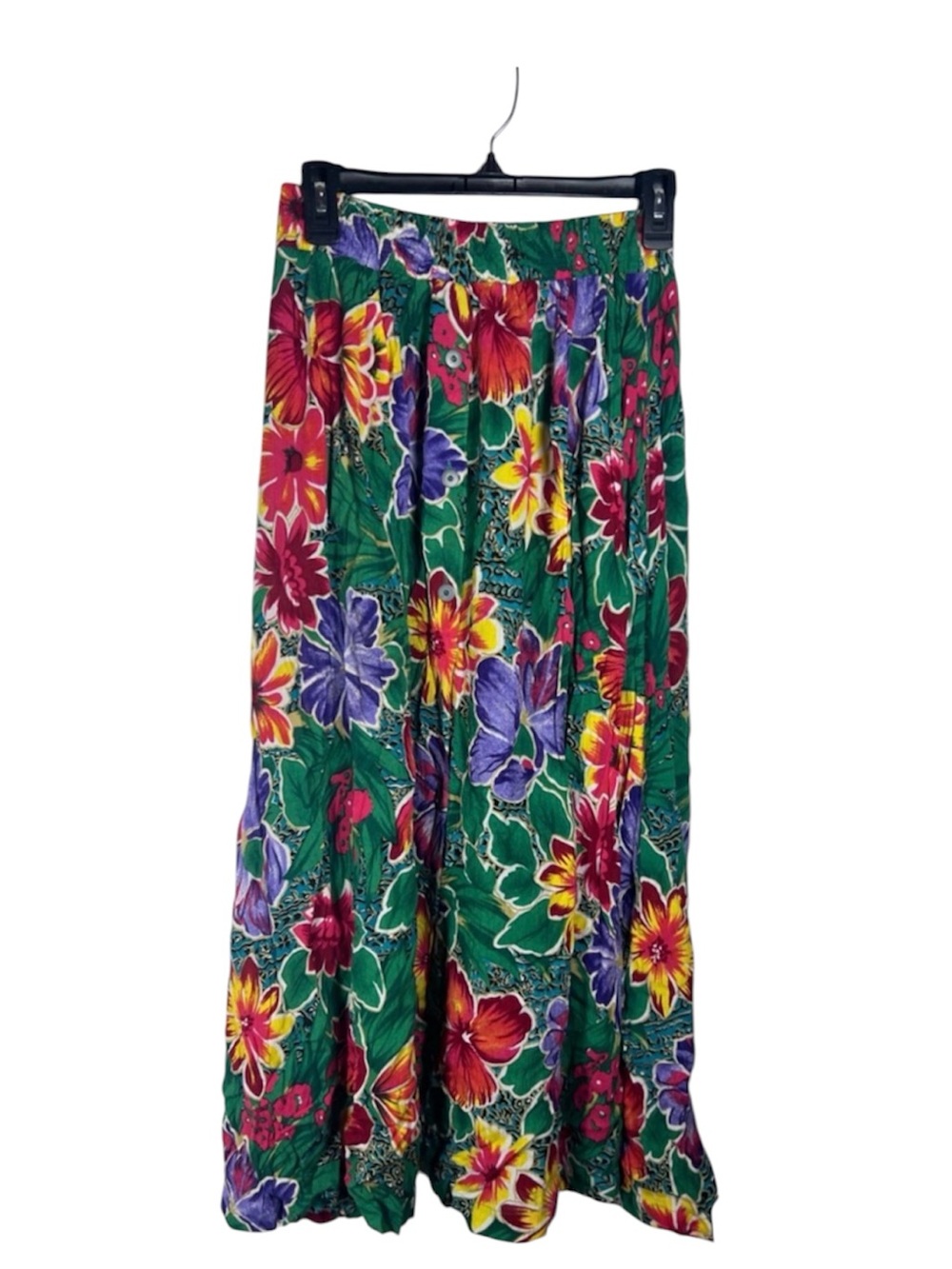 Vintage Options Melrose Hawaiian Floral Tropical Skirt Size M